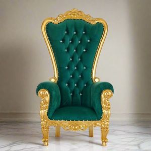 Chaise élégante de luxe en bois avec des détails sculptés, parfaite pour la décoration intérieure luxueuse et la décoration intérieure traditionnelle - Product Image 1