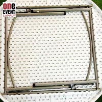Table ronde pliable blanche de 60 pieds, très résistante, en plastique PE, pour les mariages, les fêtes, les événements et l'usage domestique