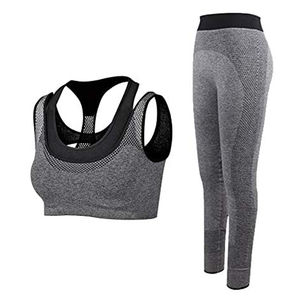 Nuevo estilo de ropa de Yoga para mujer, pantalones cortos de gimnasio, ropa de Fitness, Sujetador deportivo de entrenamiento, pantalones de talla grande, mallas de cintura alta, conjunto de Yoga para mujer - Product Image 1