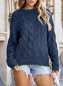 Sudadera holgada de manga larga para mujer, diseño minimalista, Top elegante de gran tamaño para la moda de invierno - Product Image 2