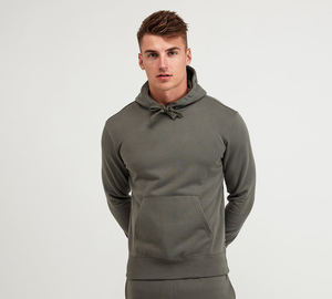 Survêtement 100% coton pour hommes, ensemble de 2 pièces, broderie personnalisée/impression en relief/impression 3DPuff - Product Image 4