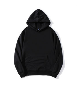Hoodies personnalisés à faible MOQ, 100% coton, poids lourd, poches avant, logo imprimé, manches côtelées pour l'hiver, pour usage extérieur - Product Image 3