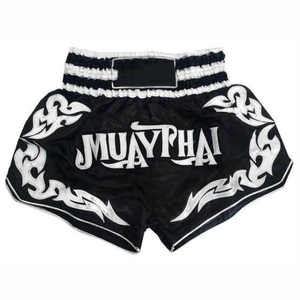High Quality Factory Wholesale Plain Stretchy Fight Boxing Muay Thai Shorts - Product Image 2