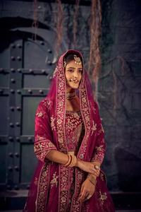 Elegant Velvet Bridal Lehenga Choli Full Heavy Work with Jarkan Stone Latest Bridal Fashion for Weddings and Special Occasions - Product Image 2