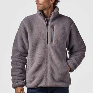 Chaqueta polar de Sherpa Polar de invierno de alta calidad para hombre, logotipo personalizado de gran tamaño para deporte, ciclismo, caza, soporte, Servicio OEM disponible - Product Image 1