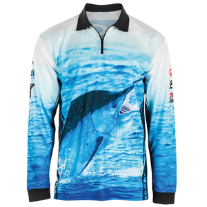 Sudadera con capucha Ropa de pesca Camisas de hombre de secado rápido Manga larga Diseño personalizado Tu propio rendimiento Camisas de pesca de camuflaje - Product Image 3