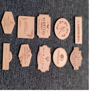 Custom Made <b>Hand</b> Carved Laser Engraved <b>Wooden</b> Tags Use by Wedding Stationers and Suitable for Use in Bags in Round Shaped. - Product Image 4