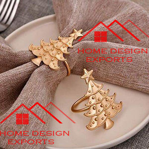 ห่วงโลหะรัดผ้าเช็ดปากสำหรับตกแต่งโต๊ะงานแต่งงานในบ้านสุดหรูพร้อมโลโก้ออกแบบได้ตามต้องการสำหรับฝน - Product Image 3