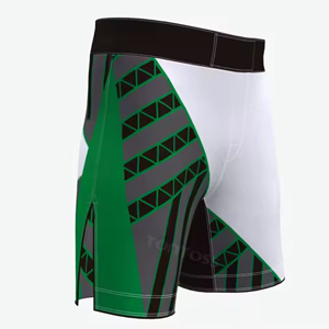 กางเกงขาสั้น MMA ของคุณพิมพ์ลายซับลิเมชันกางเกงขาสั้นสำหรับออกกำลังกายกางเกงขาสั้นสำหรับผู้ชายออกแบบโลโก้ได้ตามต้องการ - Product Image 2