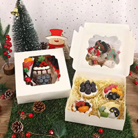 Boîte à gâteau en carton écologique personnalisable de qualité supérieure, étiquettes personnalisées, impression numérique en relief, emballage durable pour cupcakes et desserts