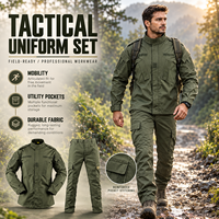 Ensemble d'uniformes tactiques américains ACU 2 camouflage vert, produit OEM personnalisé le plus vendu