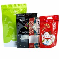 Sachet Doypack en Aluminium Laminé Imprimé Brillant pour Clients, Sachet Zip Lock en Mylar Mat pour Aliments