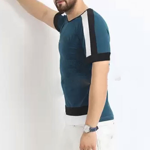 Vêtements de sport pour hommes haut athlétique séchage rapide serré décontracté musculation Polyester T-Shirt Fitness Ringer T-shirts pour hommes - Product Image 5