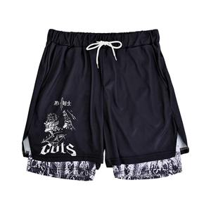 Short imprimé de marque privée Short à taille élastique de marque avec emballage personnalisé (approvisionnement en gros) - Product Image 1