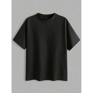 เสื้อยืดผู้ชายสีทึบเสื้อยืดผ้าฝ้ายใส่สบายคุณภาพเยี่ยมเสื้อยืดลำลองทำจากผ้าฝ้าย100% อินเดียสำหรับใช้ในชีวิตประจำวัน - Product Image 4