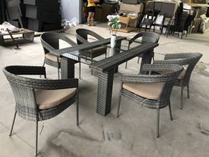 Ensemble de salle à manger moderne en polyrotin PRCF-173, mobilier d'extérieur fabriqué au Vietnam - Product Image 6