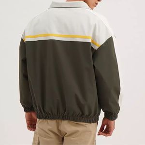 Chaqueta cortavientos de pana de punto con cremallera impermeable ligera de talla grande Unisex logotipo personalizado senderismo al aire libre - Product Image 4