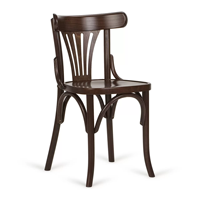 Chaise de salle à manger Reyma avec structure en teck, finition noyer traditionnelle, design moderne européen, revêtement en lin - Idéale pour appartement