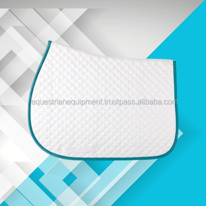 Tapis de selle tout usage marron avec doublure en tissu de coton à motif de diamant moyen et rembourrage de coussin - Product Image 2