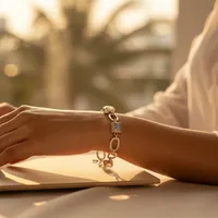 Pulsera de Plata 925 con Piedra Lunar para Mujer, Cierre en T Elegante, Joyería para Uso Diario y Regalos