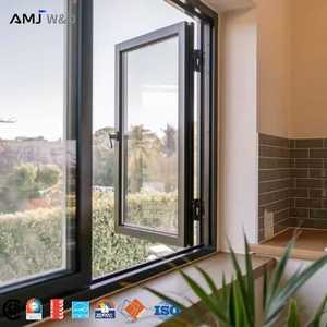 Fenêtres à battants en aluminium AMJ USA CA conformes aux normes australiennes, insonorisées, étanches et à haute étanchéité pour les maisons - Product Image 1