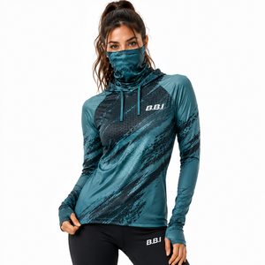 Camisa de Pesca con Capucha de Manga Larga Personalizada, Ligera, Transpirable y de Alto Rendimiento para Hombre y Mujer, Camisa Rosa con Estampado de Camuflaje - Product Image 6