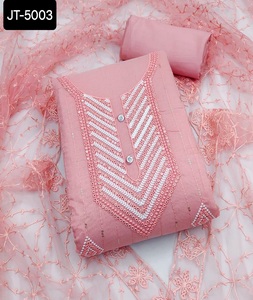 ชุดซิมวาร์ซาลวาร์คาเมซสไตล์อินเดียแบบดั้งเดิมพร้อมงานปักด้ายชุดซาลวาร์คาเมซชุดเสื้อผ้าตาข่าย - Product Image 4