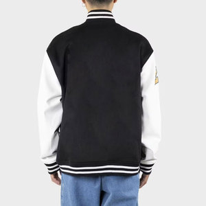 Veste de baseball légère en toile pour hommes Lettrage de style streetwear personnalisable Design d'hiver Couleurs personnalisées Tailles disponibles - Product Image 3
