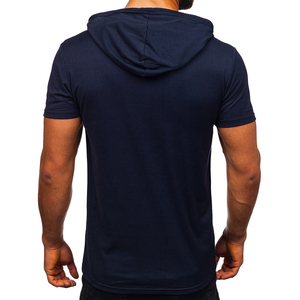 เสื้อยืดสตรีทแวร์สีพื้น ผ้าเจอร์ซีย์ น้ำหนัก 220 กรัม ดีไซน์ย้อมสีเรียบ ทรงเข้ารูป ระบายอากาศได้ดี แห้งเร็ว มีโลโก้ด้านหน้า สำหรับผู้ชาย - Product Image 3
