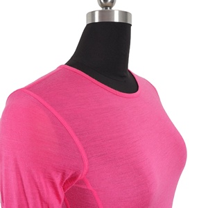 LEHEHE Hot Sale 100% Merino <strong>Wool</strong> Lightweight Women's <strong>Base</strong> <strong>Layer</strong> Thermal Top OEM - Product Image 4