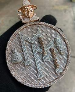 Diseño de lujo Iced Out VVS Moissanite Diamante Colgante IGI Certificado Diamante Collar Hip Hop Colgante Joyería fina para Mujeres Hombres - Product Image 5