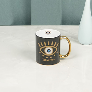 10 PC Coffe Cốc Cốc Gốm Vàng xử lý cốc đồ đá cốc vàng mắt mô hình với Vàng chén gốm cho Đảng trang trí nội thất sử dụng nhà - Product Image 4