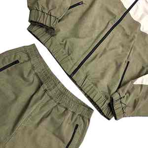 Ensemble de survêtement en nylon pour homme, coupe régulière, hiver, à capuche, uni, décontracté, sportswear, grande taille, votre propre logo, entraînement, course à pied - Product Image 4