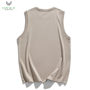 Camiseta sin mangas de gimnasio para hombre personalizada Unisex, chaleco de entrenamiento transpirable de Algodón 100% con diseño muscular, verano de talla grande OEM Unisex - Product Image 6