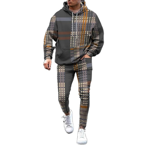 Nouveau Survêtement Unisexe 100% Coton Brodé 2025 – Tenue d'Hiver Respirante pour Jogging et Entraînement, Coupe Classique, Style Streetwear avec Capuche et Poches - Product Image 4