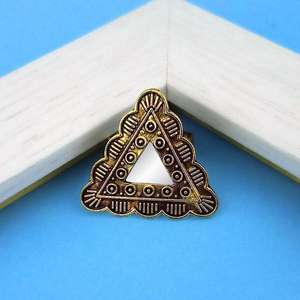 Jeweljunk Anillo de dedo de espejo chapado en oro antiguo ajustable 1505501A Anillo de moda - Product Image 1