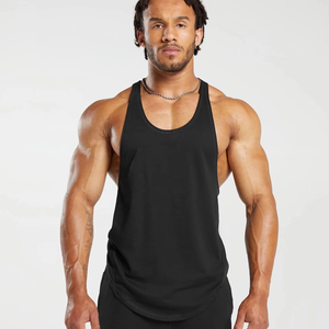 Camisetas de gimnasio OEM para hombre, camisetas sin mangas para gimnasio, ropa deportiva con tirantes, culturismo, Fitness, hombres, moda personalizada, algodón Spandex - Product Image 1