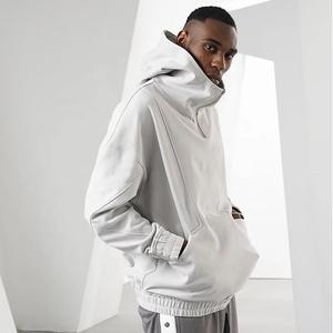 Sudadera con capucha clásica de lana de algodón de talla XL para hombre, ropa de calle sólida, sudadera con media cremallera, Jersey de entrenamiento de invierno personalizado, venta al por mayor - Product Image 2