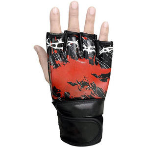 ถุงมือครึ่งนิ้วสำหรับมืออาชีพถุงมือหนังสำหรับชกมวยศิลปะการต่อสู้ - Product Image 4