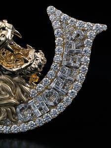 Nuevo Diseño 2025, Popular Colgante Personalizado con Iniciales y Nombre, León con Diamantes Moissanite Brillantes, Joyería Hip Hop con Plata de Ley - Product Image 4