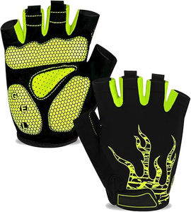 Gants de cyclisme Gants de vélo pour hommes Respirant tissu extensible dos maille à carreaux vélo VTT moto - Product Image 5