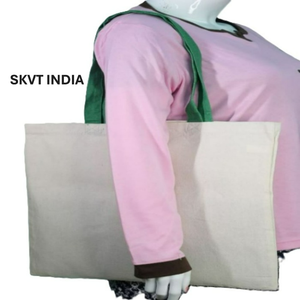 Sac fourre-tout tendance en coton biologique 100% personnalisé de haute qualité, deux anses, imprimés animaliers, broderie, musique, écologique, pour le shopping quotidien - Product Image 1