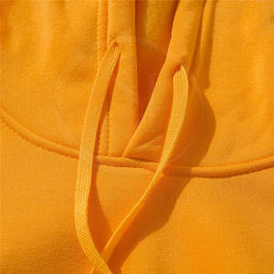 Sweat-shirt à capuche en polaire éponge lourde pour hommes, logo personnalisé, surdimensionné pour l'impression bouffante, couleur unie, vêtements de rue, fermeture éclair, hiver - Product Image 2