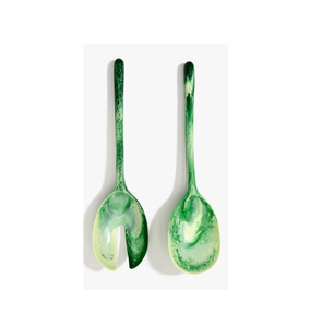 Cuillère et fourchette à salade en résine classique Logo personnalisé pour une utilisation à la main couleur noire avec un design unique - Product Image 6