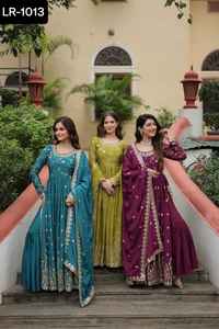 Fabrication indienne et prix de gros Vêtements ethniques Broderie lourde Séquence Travail Salwar Kameez Costume avec grande taille disponible - Product Image 6