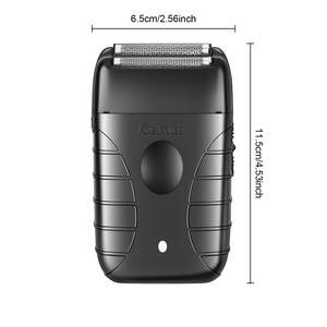 Rasoir électrique sans fil rechargeable par USB pour hommes, longue autonomie avec double lame rotative, idéal pour les voyages en camping-car - Product Image 1