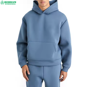 Best Comfortable Custom Made Unisex Regular Fit <b>Pullover</b> Hoodie Heavyweight 100% Cotton Tracksuits Sweat Pant Sets Drawstring - Product Image 3