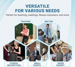 무선 헤드셋 마이크가있는 WinBridge C009 미니 앰프 휴대용 PA 시스템 스피커 - Product Image 5