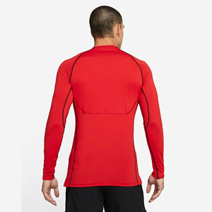 Rojo Unisex Slim Fit Short Manga larga Ropa deportiva Rash Guard Construido Transpirabilidad Absorbe el sudor Ligero Elástico 92% Poliéster - Product Image 2