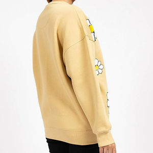 Sudadera de cuello redondo de lana para mujer con logotipo personalizado de tendencia para chicas, sudadera holgada de gran tamaño suave con capucha para hombre - Product Image 4